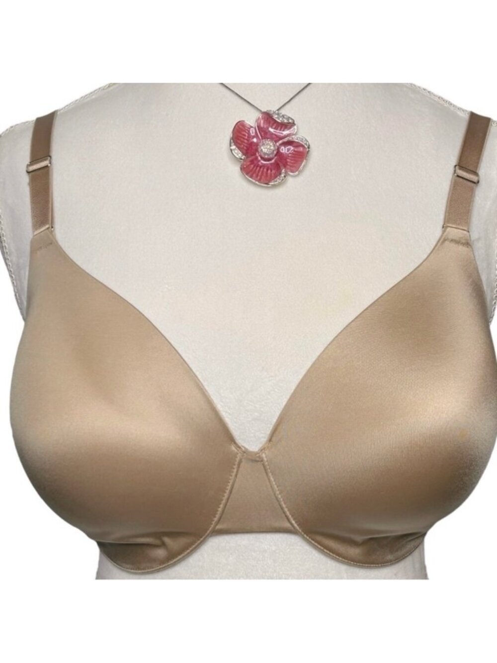SOMA Bra Vanishing back Full cover Underwire Hook n eye closure Tan 34DDDD/34G
